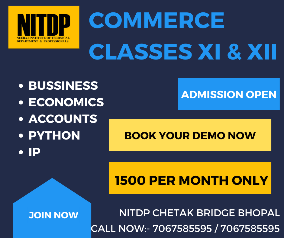NITDP Commerce Classes in Bhopal 2022